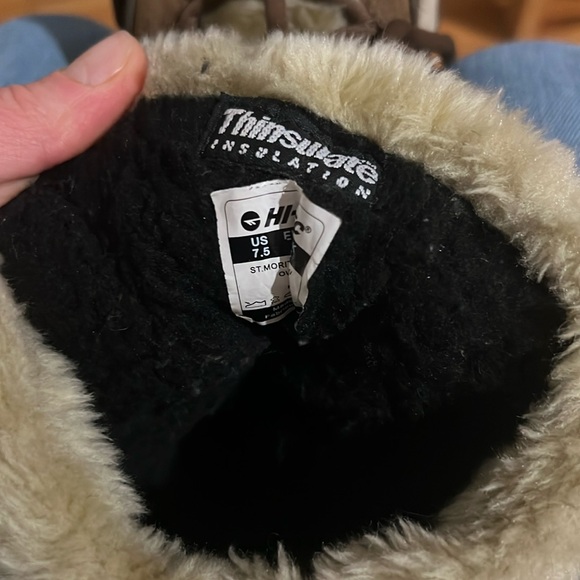 Hi-TEC St. Moritz Thinsulate Brown and Tan Women’s Snow Winter Boots - Size 7.5 - Picture 4 of 17